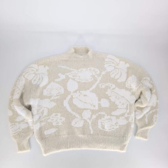 Desigual Womens Cream Floral Zurich Sweater Jumper NEW - US Size L / EU Size XL - Picture 15 of 15